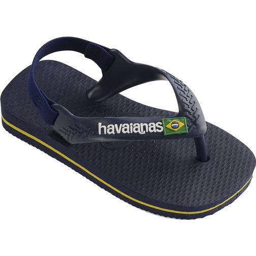 Havaianas Baby Brasil Logo II - Navy Blue/Citrus Yellow