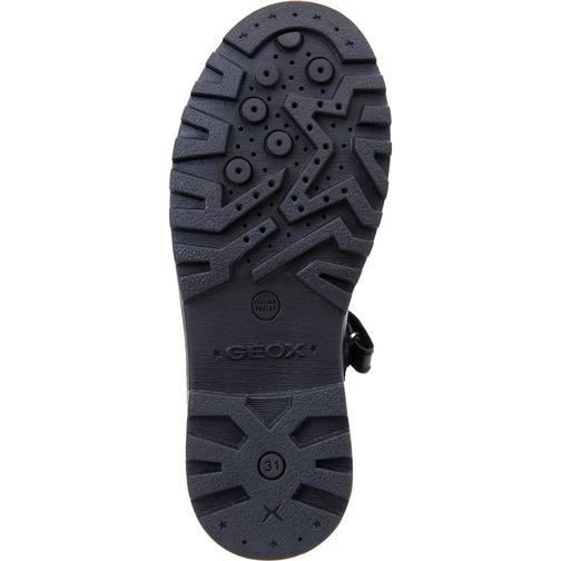 Geox Girl's Casey Mary Jane - Black Leather