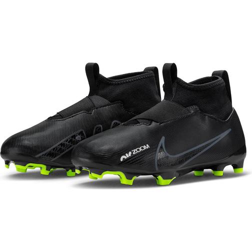 Nike Jr. Zoom Mercurial Superfly 9 Academy FG/MG - Black/Summit White/Volt/Dark Smoke Grey