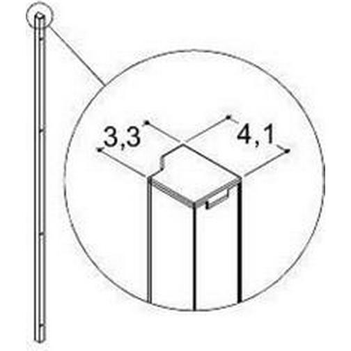Dansani match väggprofil satin (1600501)