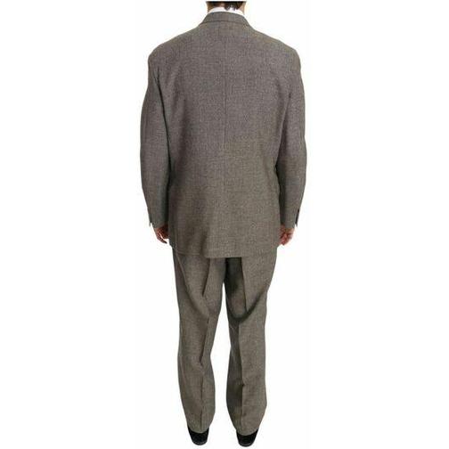Fendi Brown Wool Regular Single Breasted Suit