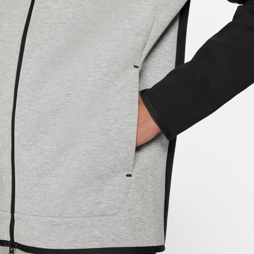 Nike Sportswear Tech Fleece Full-Zip Hoodie Men - Black/Dark Grey Heather/White