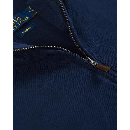 Polo Ralph Lauren Double Knit Jaquard Half Zip Sweater - Cruise Navy
