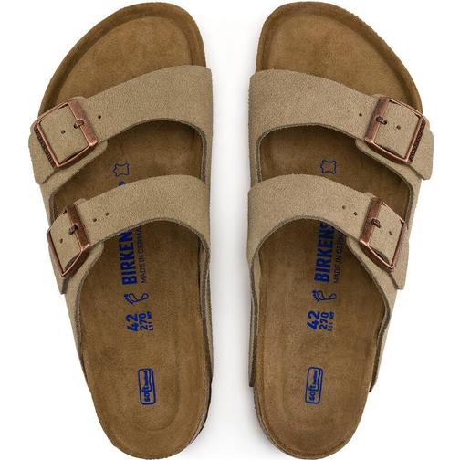 Birkenstock Arizona Soft Footbed Suede Leather - Taupe