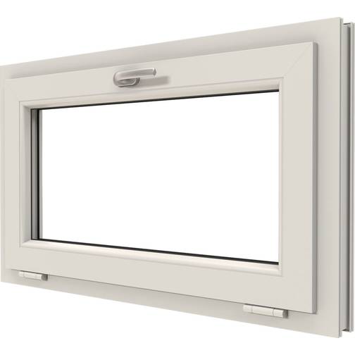 NorDan uPVC UIU 11x5 PVC Underkantshängt 3-glasfönster 110x50cm
