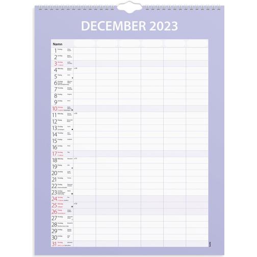 Burde Familjekalender 2023 Praktisk