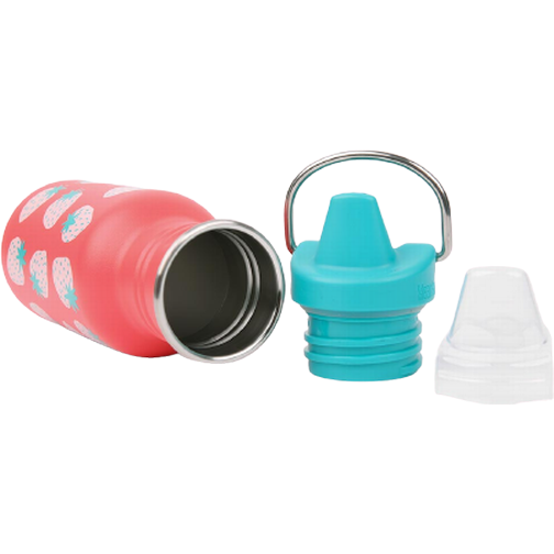 Klean Kanteen Kid's Classic Sippy Bottle Coral Strawberries 12oz