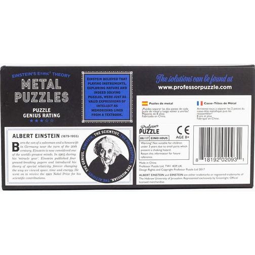 Professor Puzzle E=mc2 Metal Puzzles
