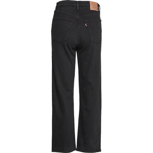 Levi's Ribcage Straight Ankle Jeans - Black Heart/Black