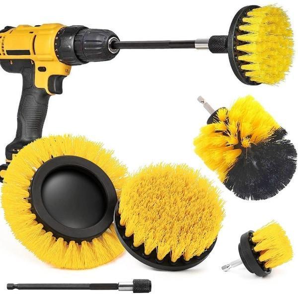 Generic Skurborstar Till Borrmaskin 4-delar Gul