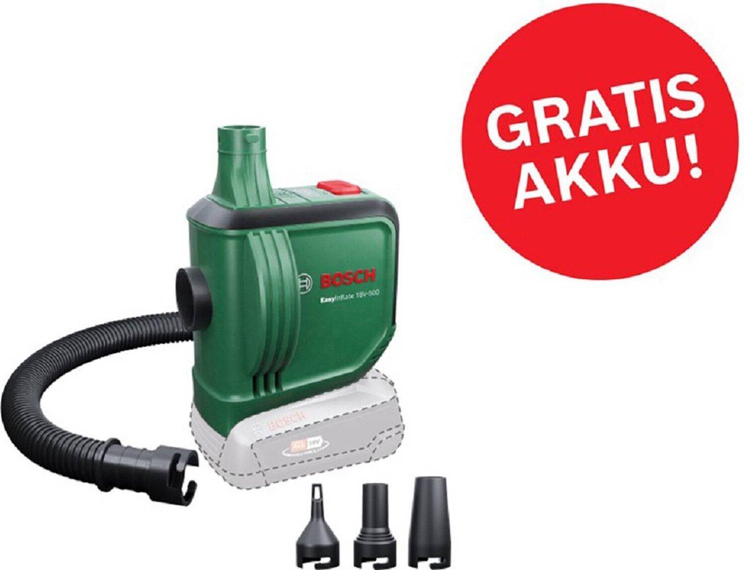 Bosch Akku-Luftpumpe EasyInflate 18V-500 Solo
