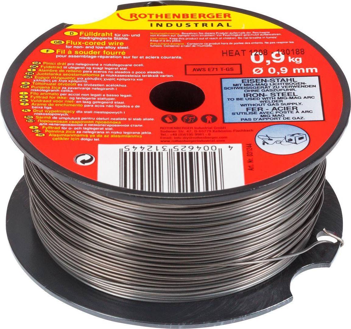 Rothenberger Cored Wire Spool 0,9mm 0,9kg Station