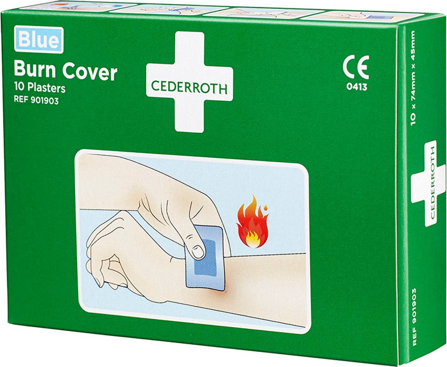 Cederroth Burn Cover 7.4 x 4.5cm 10-pack