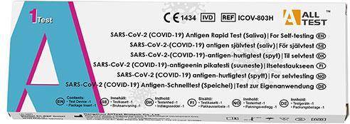 Alltest SARS-CoV-2-COVID-19 Antigen Lollipop Saliv Självtest 1-pack