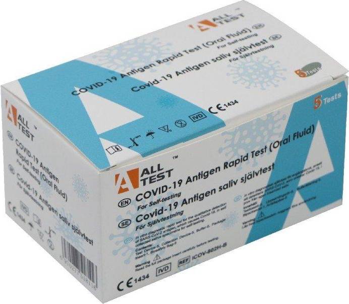 Alltest Covid-19 Antigen Rapid Test (Oral Fluid) 5-pack