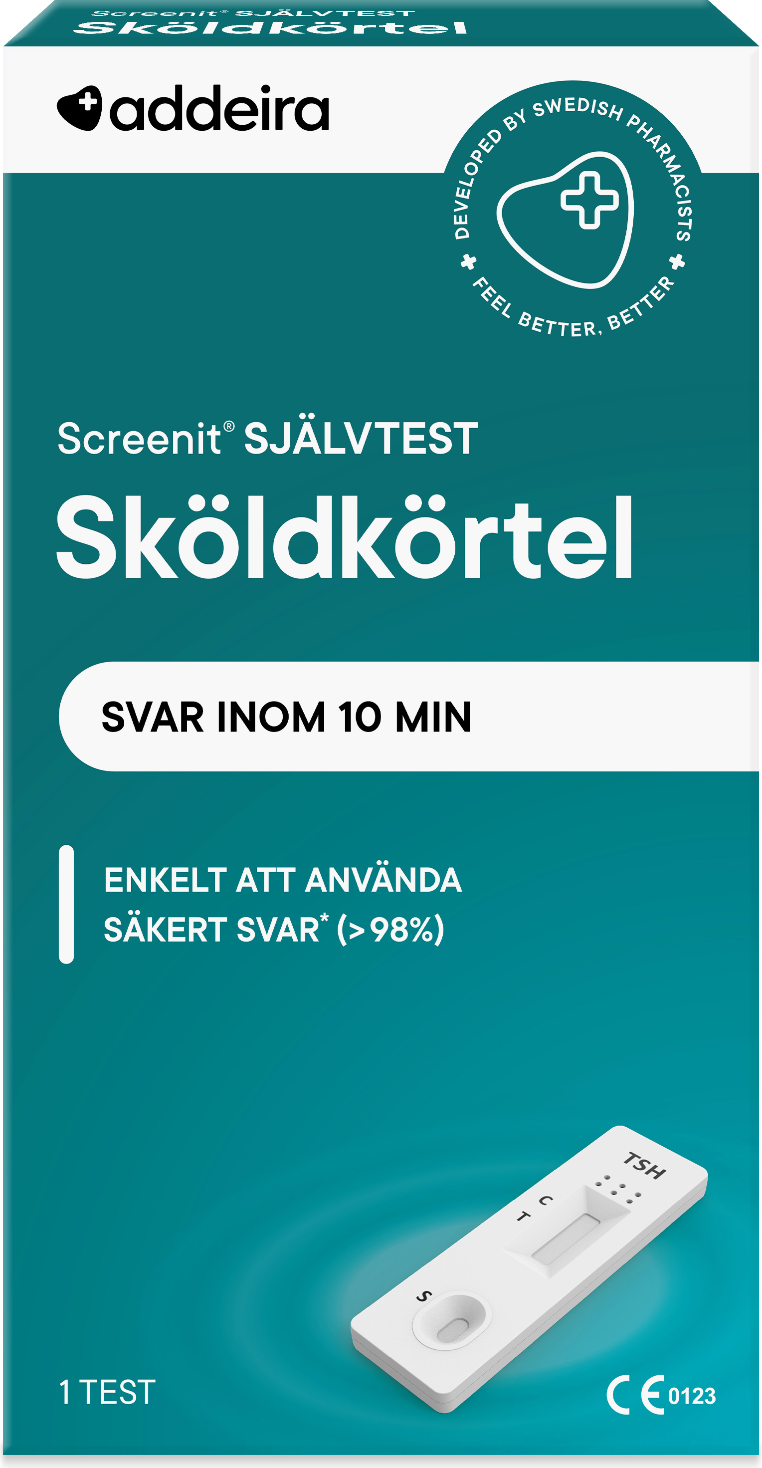 Addeira Screenit självtest sköldkörtel 1 st