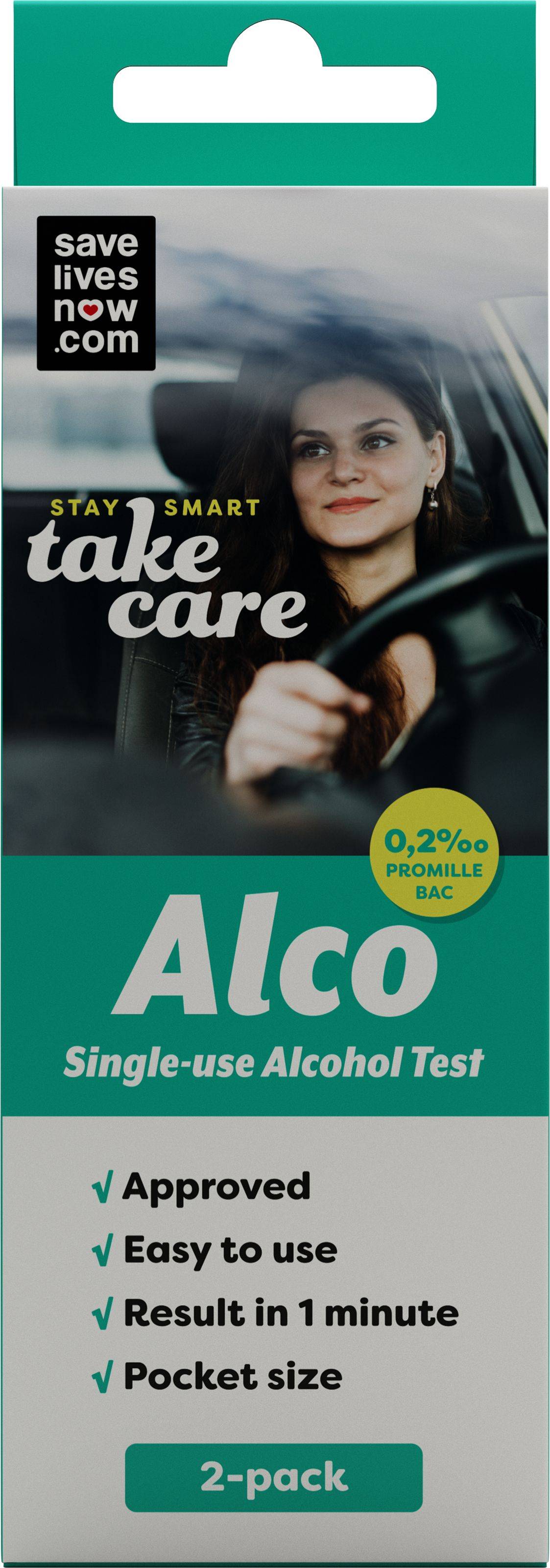 Save Lives Now Alco Test 2-pack