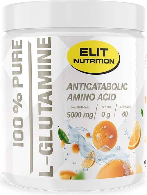 Elit Nutrition 100% Pure L-glutamine Orange 300g 1 st