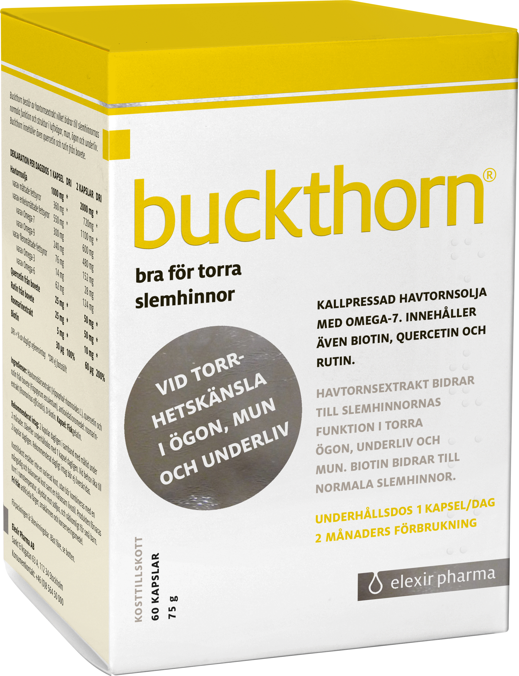 Elexir Pharma Buckthorn 60 st