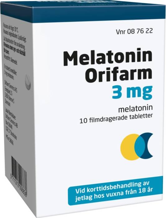 Orifarm Melatonin Filmdragerad tablett 3