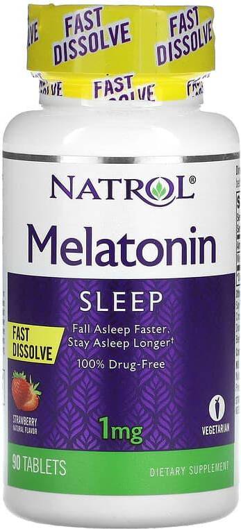Natrol Melatonin Fast Dissolve Strawberry 90 st