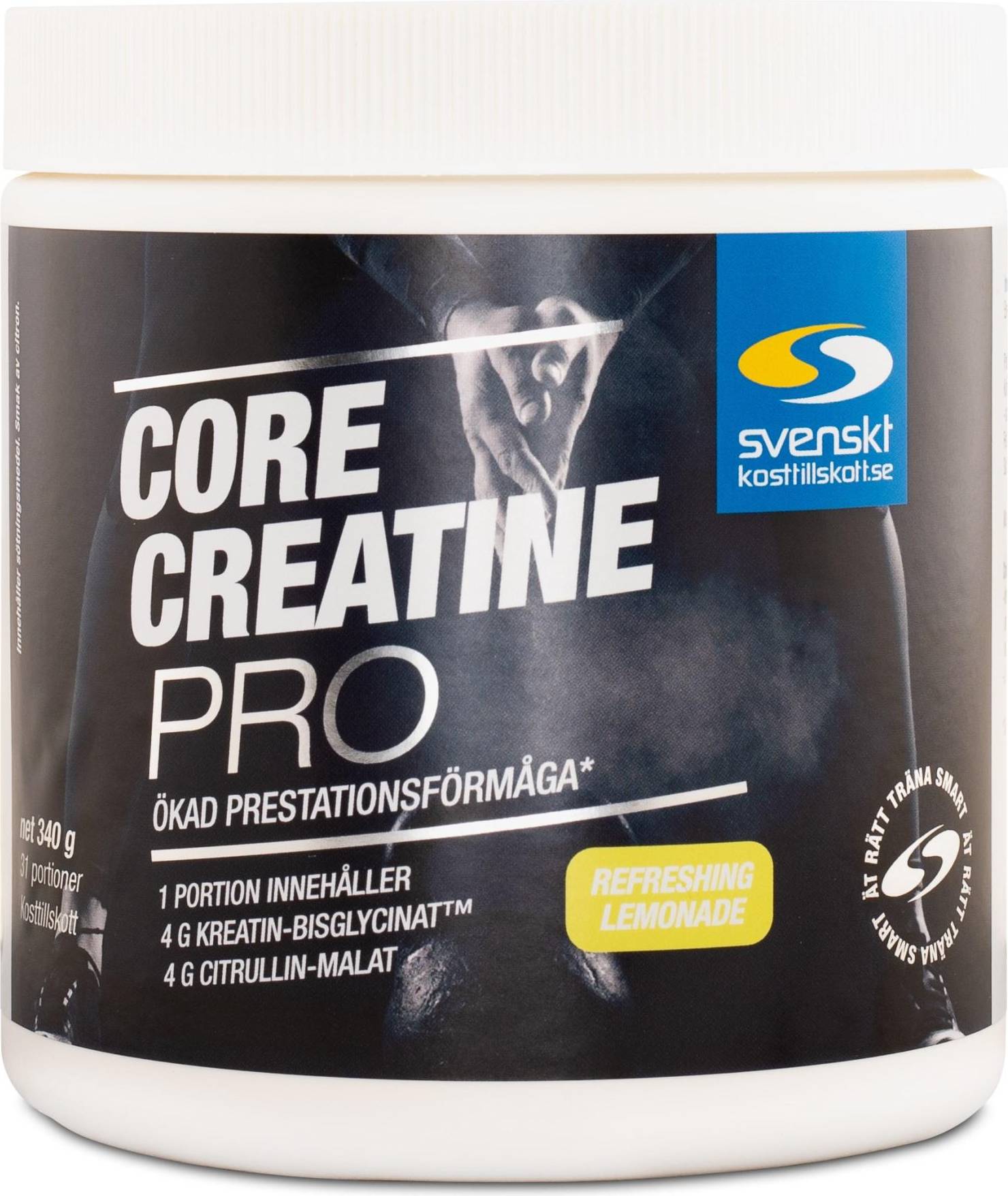 Svenskt Kosttillskott Core Creatine Pro Refreshing Lemonade 340g