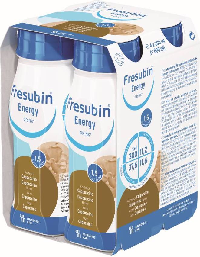 Fresenius Kabi Energy Drink Cappuccino 200ml 4 st