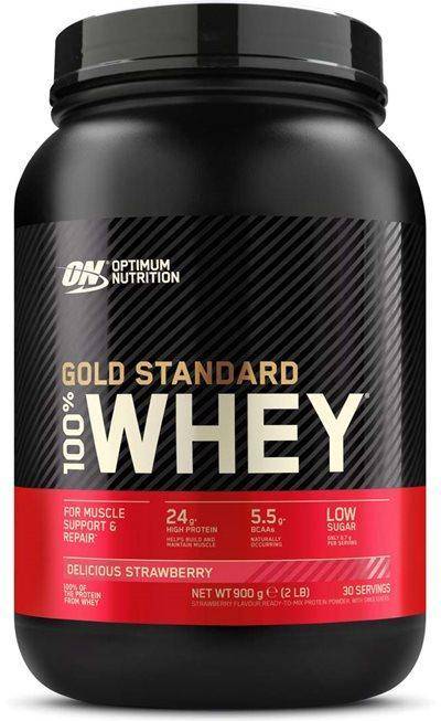 Optimum Nutrition 100% Whey Gold Delicious Strawberry 900g