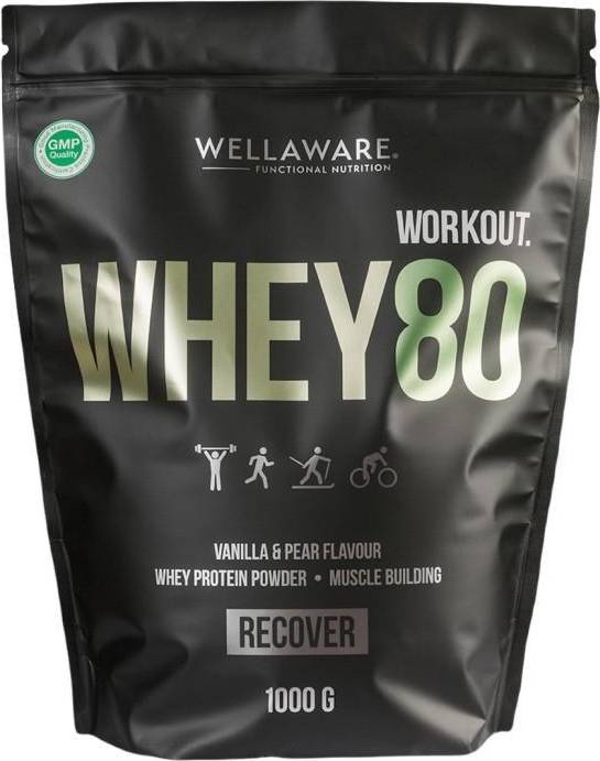 WellAware Whey 80 Vanilj/Päron 1000 g