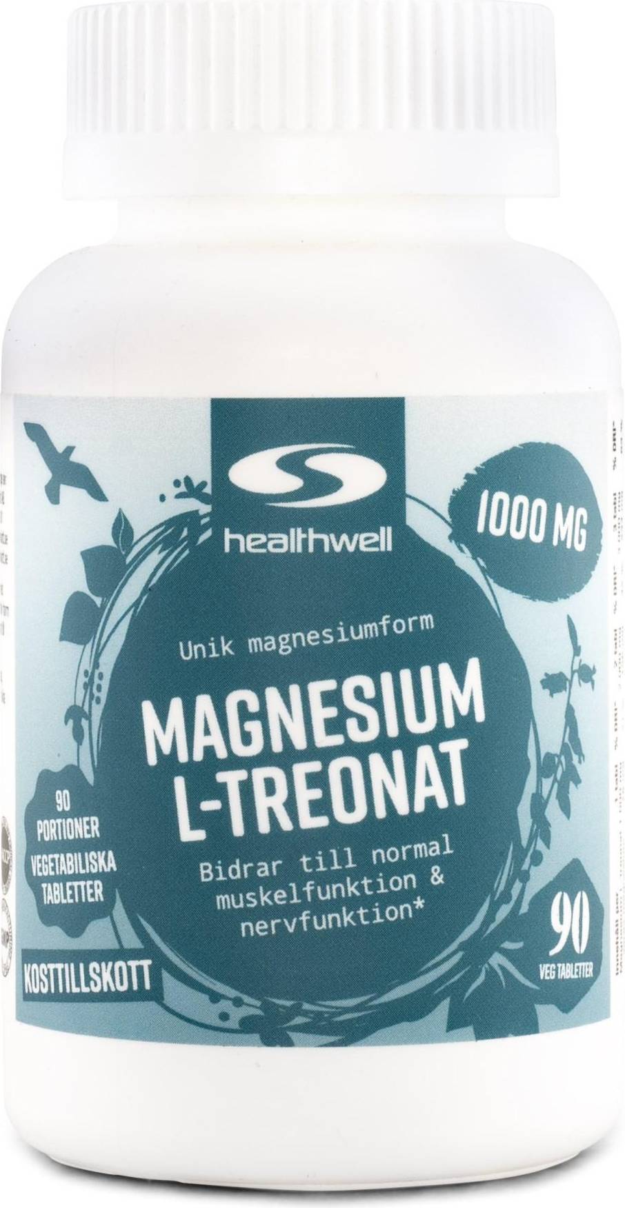 Healthwell Magnesium L Threonate 1000mg 90 st