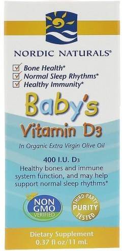 Nordic Naturals Baby's Vitamin D3 0.37 fl oz