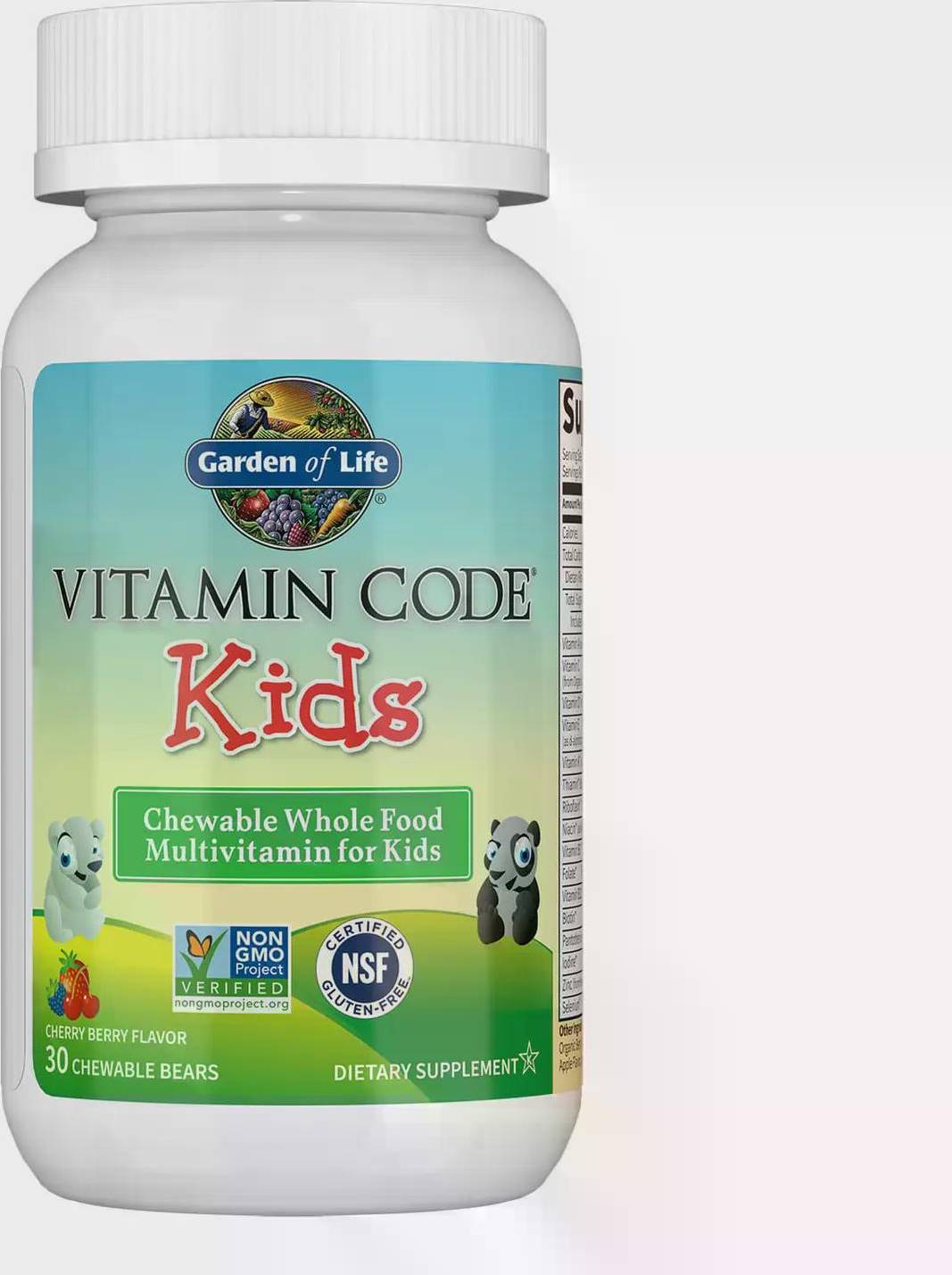 Garden of Life Vitamin Code Kids Multivitamins Cherry Berry 30 st