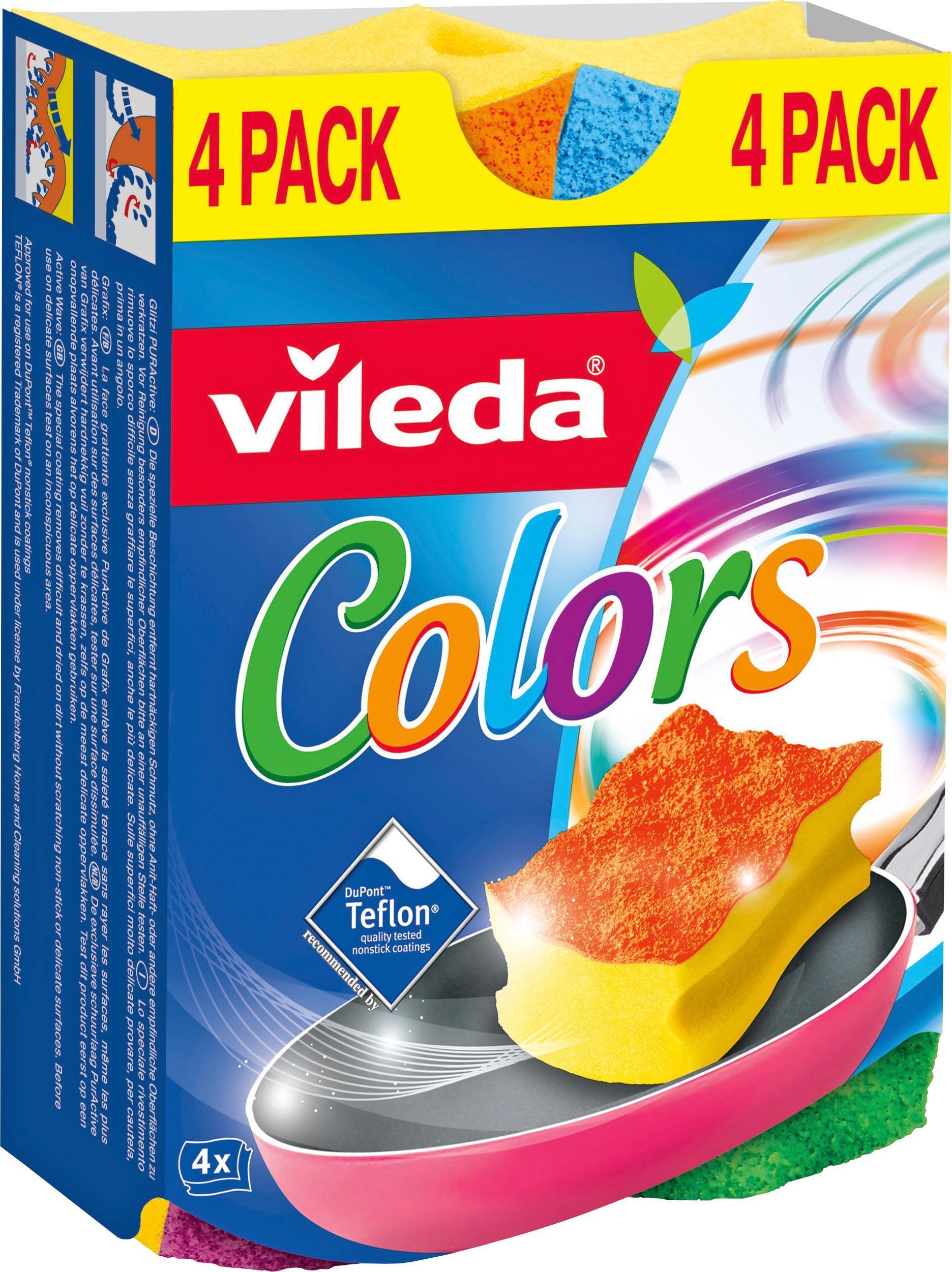 Vileda Allrengöringssvamp Colour Scourer 4-pack