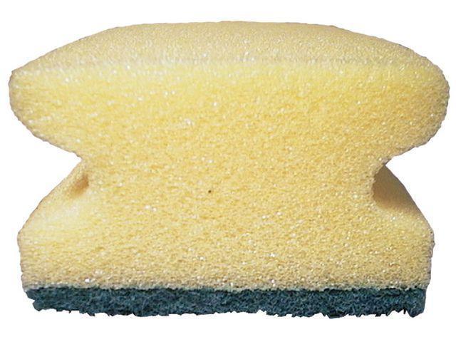 Hygienteknik Rengöringssvamp med grepp 7,5x15cm grön