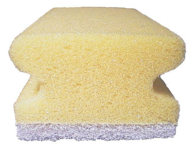 Hygienteknik Rengöringssvamp med grepp 7,5x15cm vit