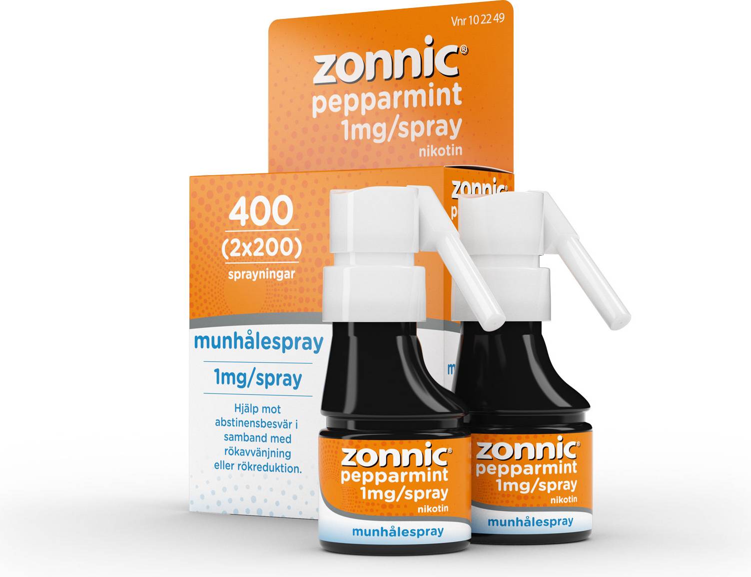 Zonnic Peppermint 1mg 2 st 200 doser Munspray
