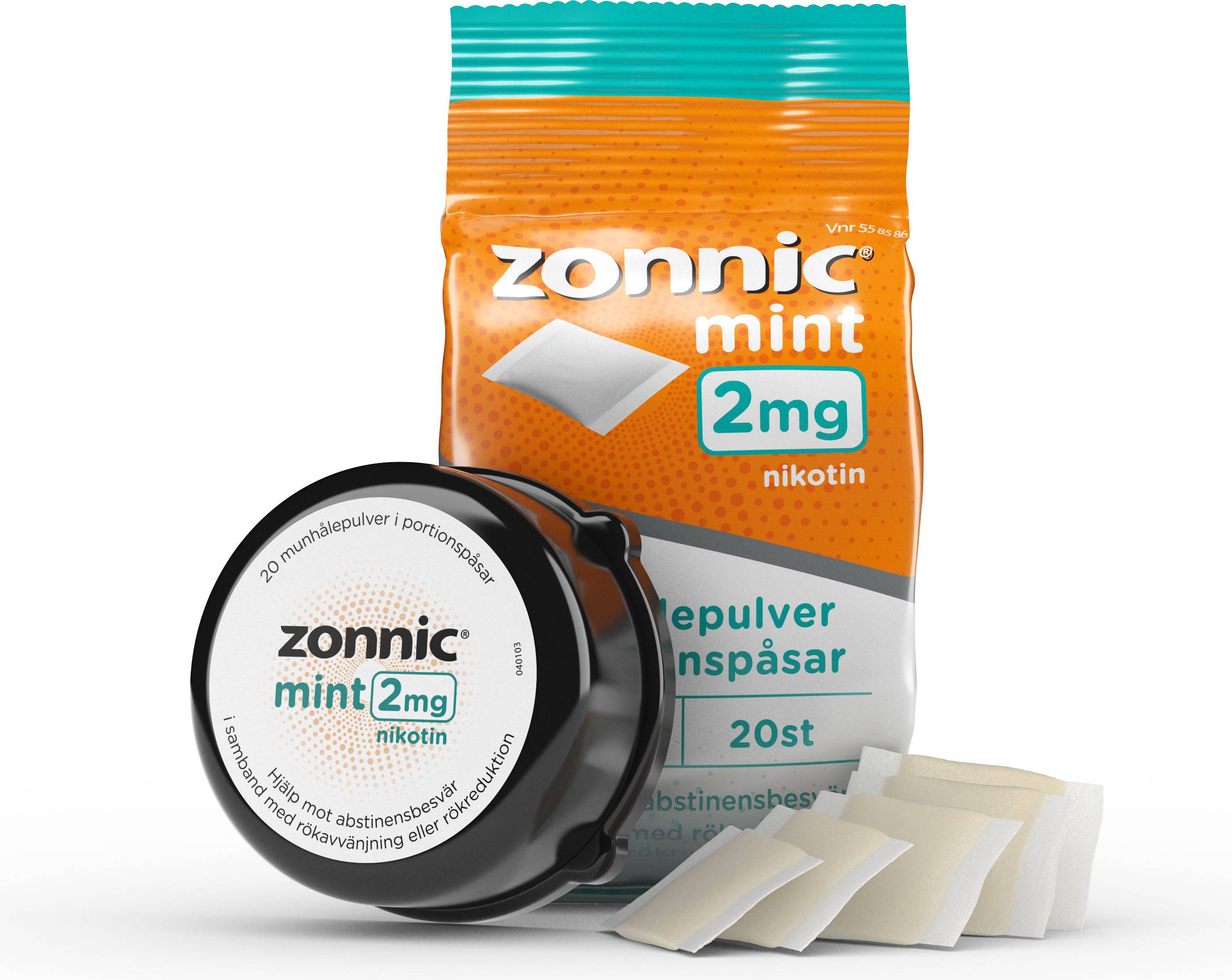 Zonnic Mint 2mg 20 st Portionspåse