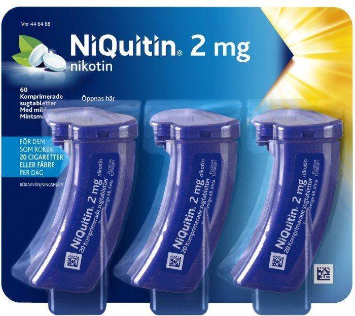 NiQuitin 2mg 60 st Sugtablett