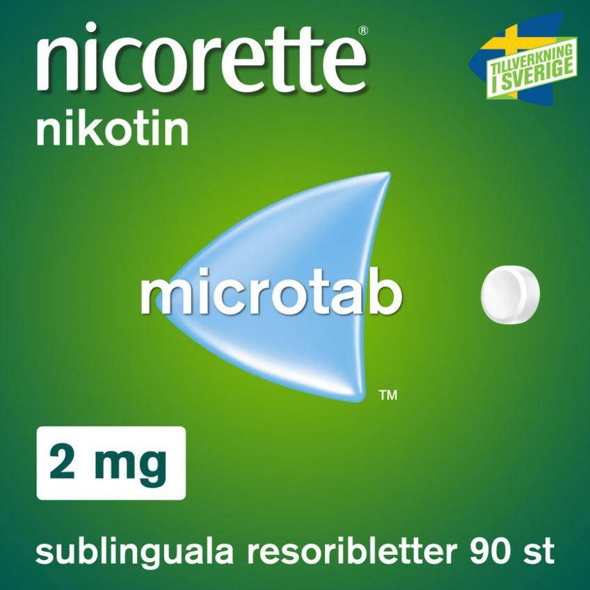 Nicorette Microtab 2mg 90 st Tablett