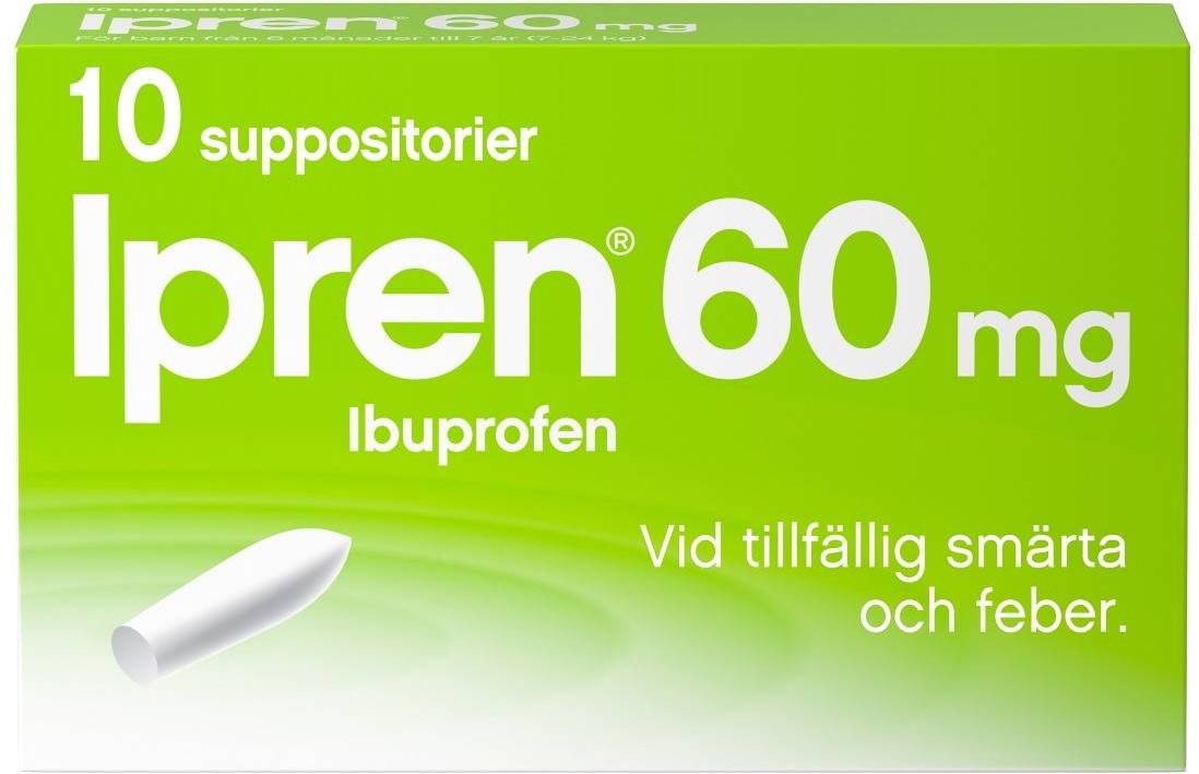 Ipren 60mg 10 st Stolpiller