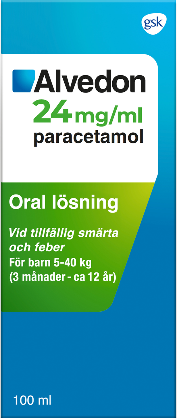 Alvedon 24mg/ml 100ml Lösning