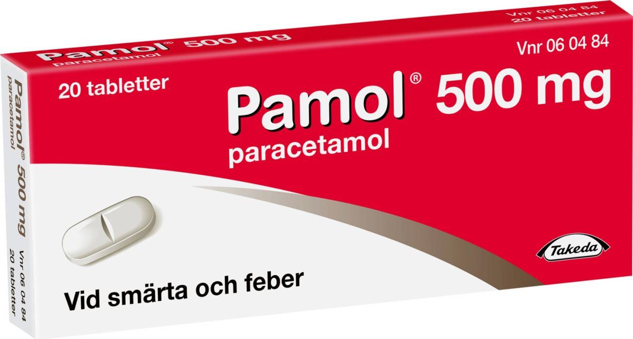 Pamol 500mg 20 st Tablett