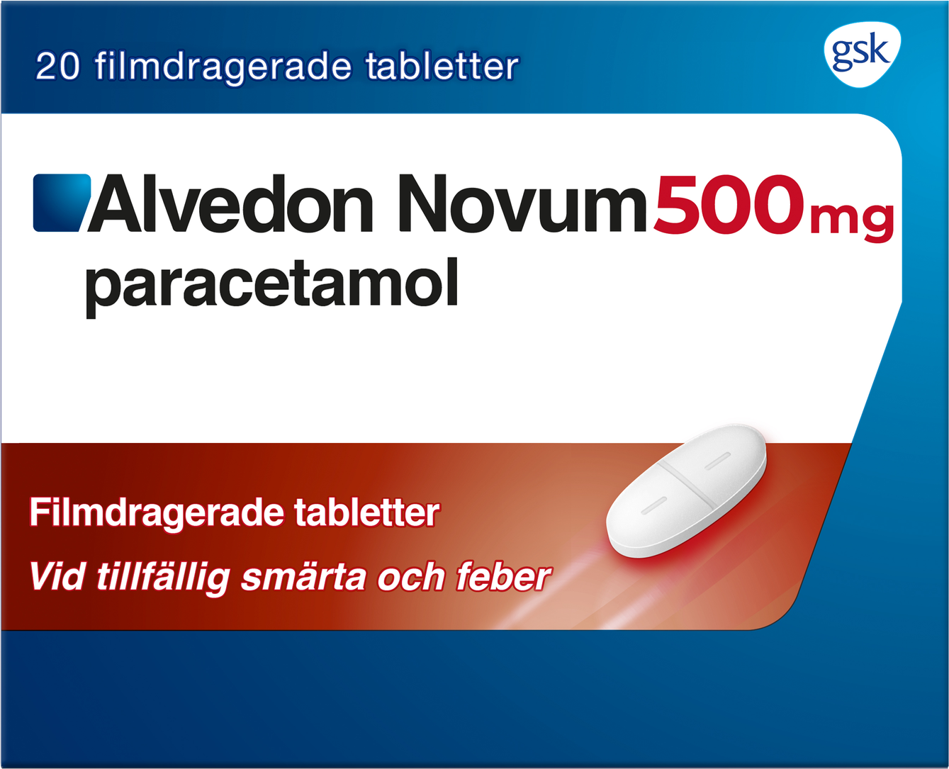 Alvedon Novum 500mg 20 st Tablett