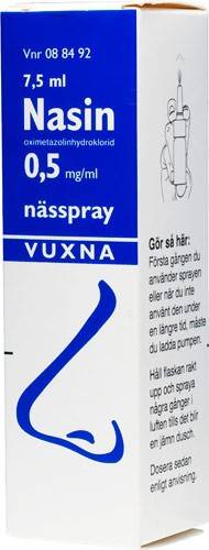 Nasin 0.5mg/ml 7.5ml Nässpray