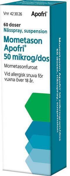 Apofri Mometasone Apofri 50mg 60 doser Nässpray