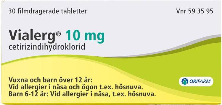 Vialerg 10mg 30 st Tablett