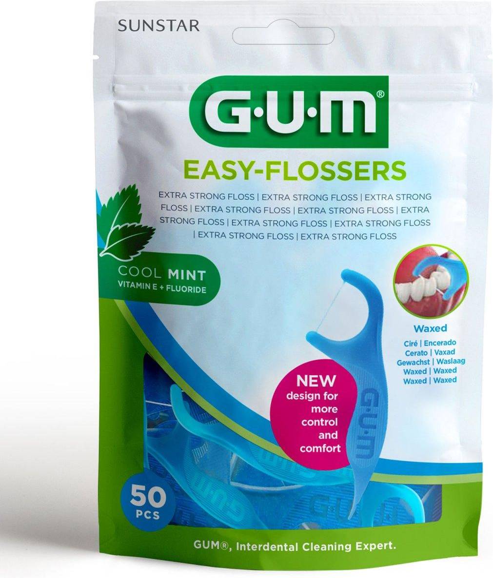GUM Easy-Flossers Mint 50-pack