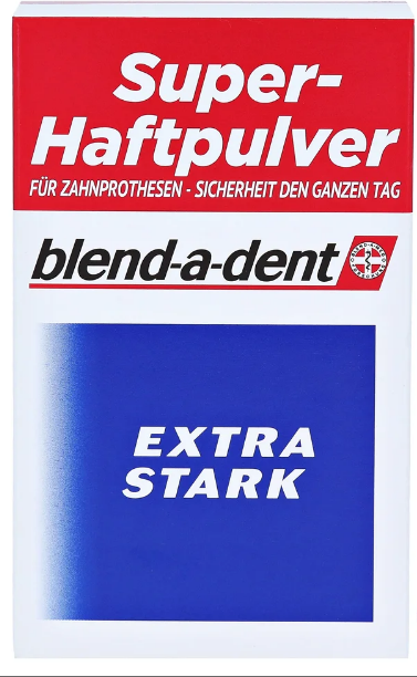 Blend-A-Dent Fixative Powder Extra Strong Denture Adhesive 50g