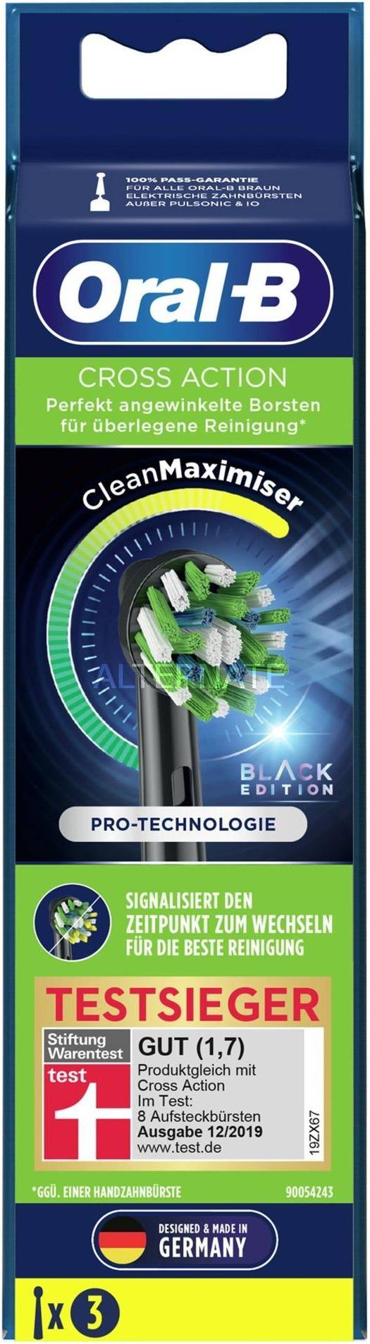 Braun Crossaction Cleanmaximizer Toothbrush Head 3-pack