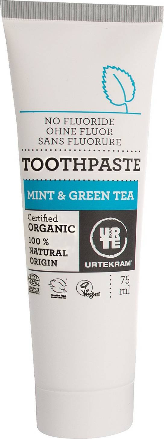 Urtekram Mint & Green Tea Toothpaste Organic 75ml